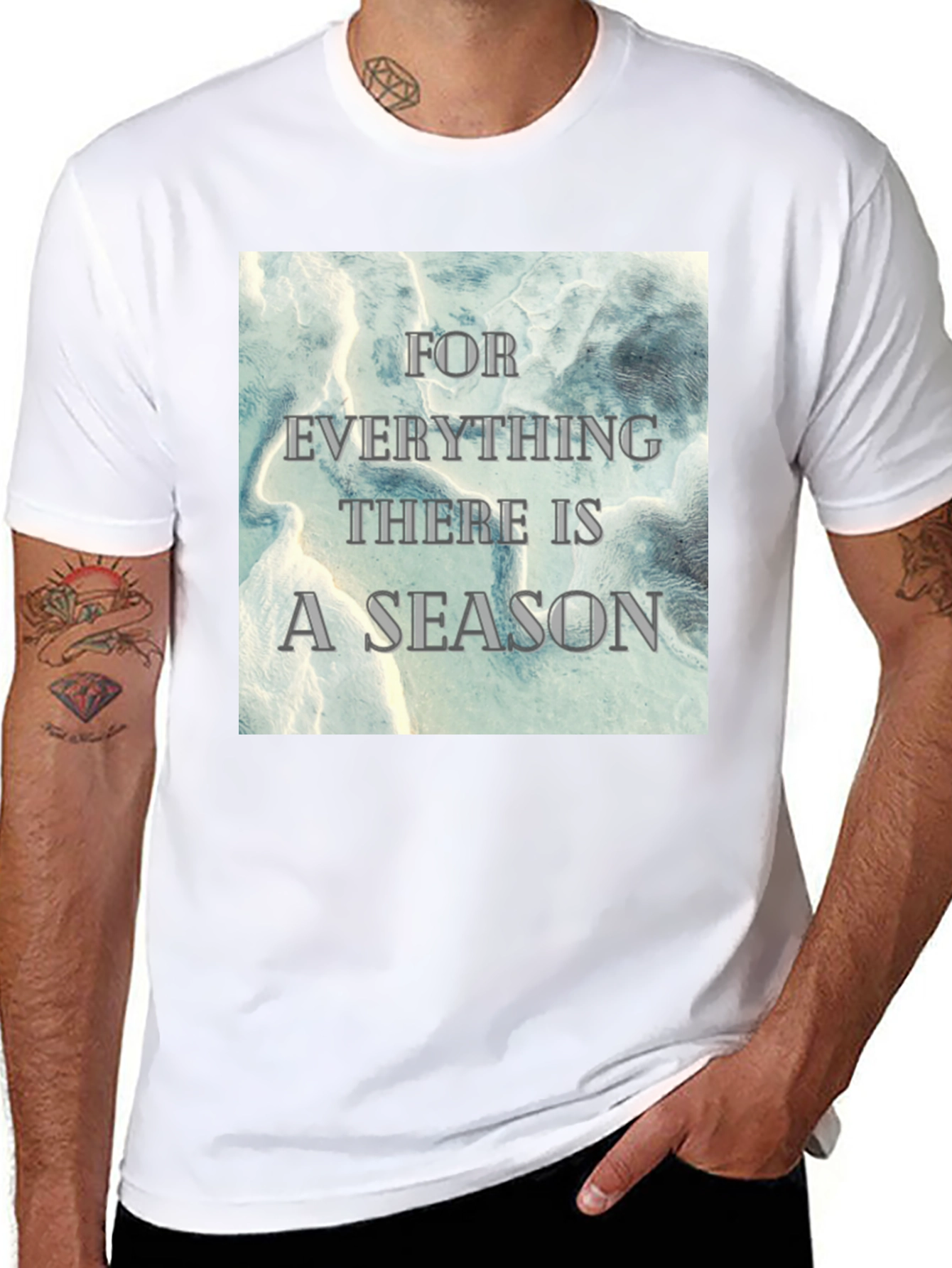 Inspirational Season Graphic Tee - Black