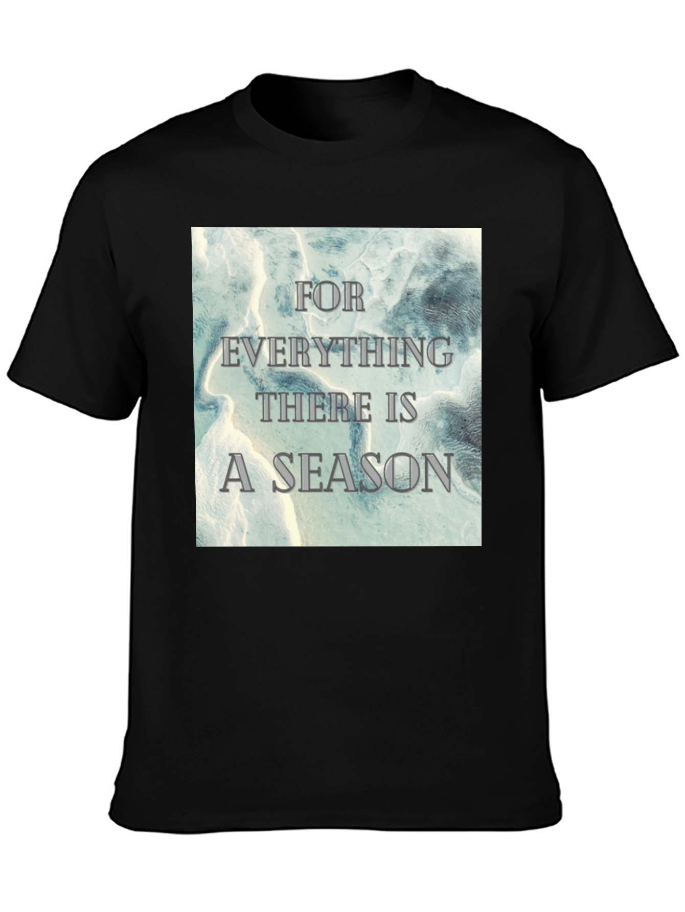 Inspirational Season Graphic Tee - Black