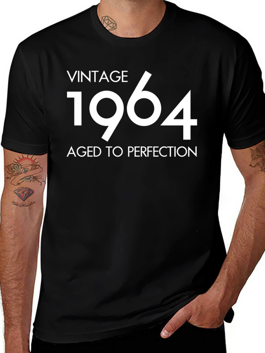 Vintage 1964 Aged to Perfection Black T-Shirt