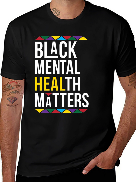 Black Mental Health Matters Graphic T-Shirt