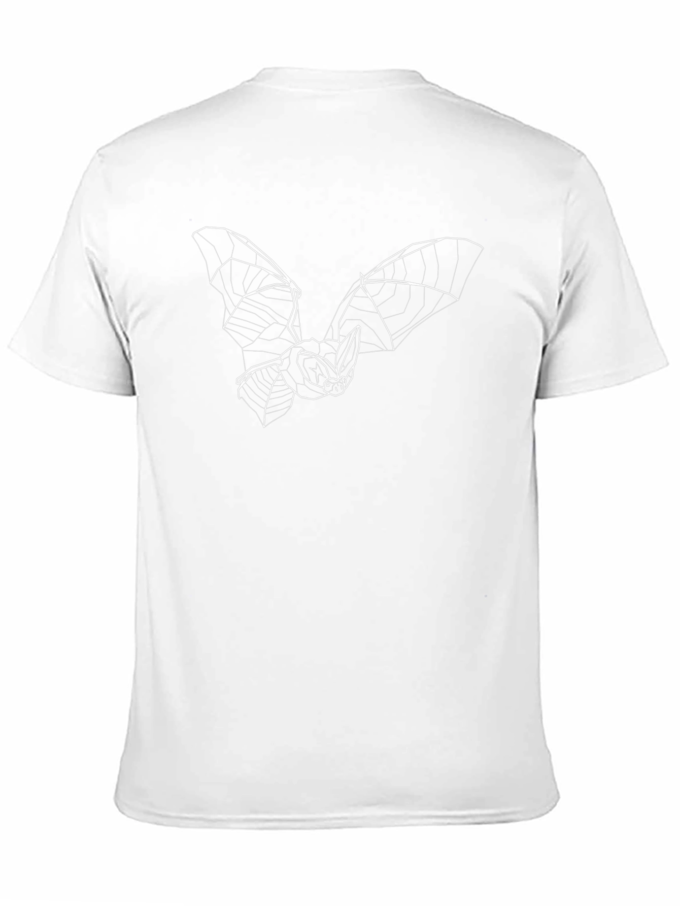 Bat Graphic Tee - Modern Line Art Design