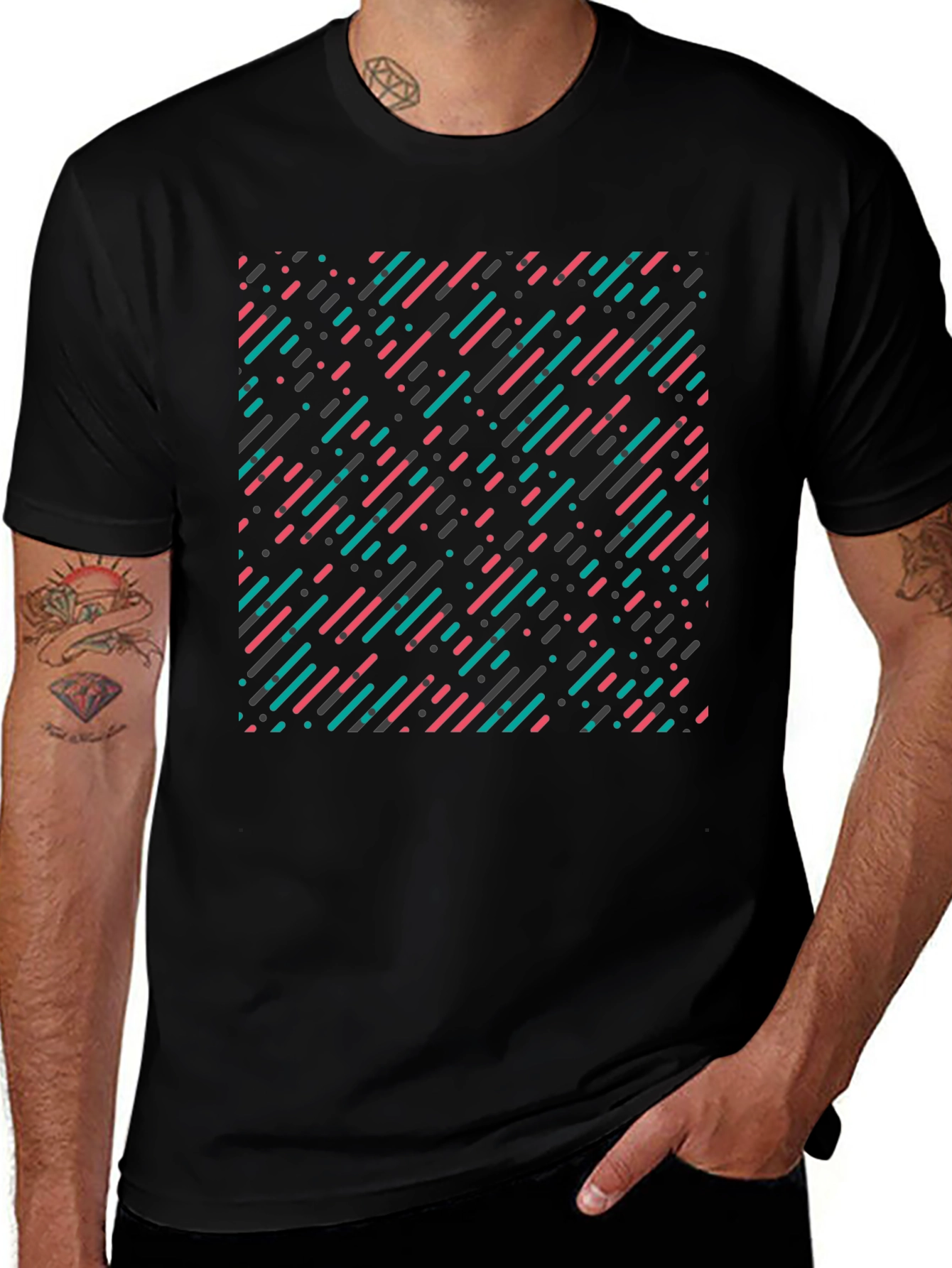 Modern Geometric Pattern T-Shirt
