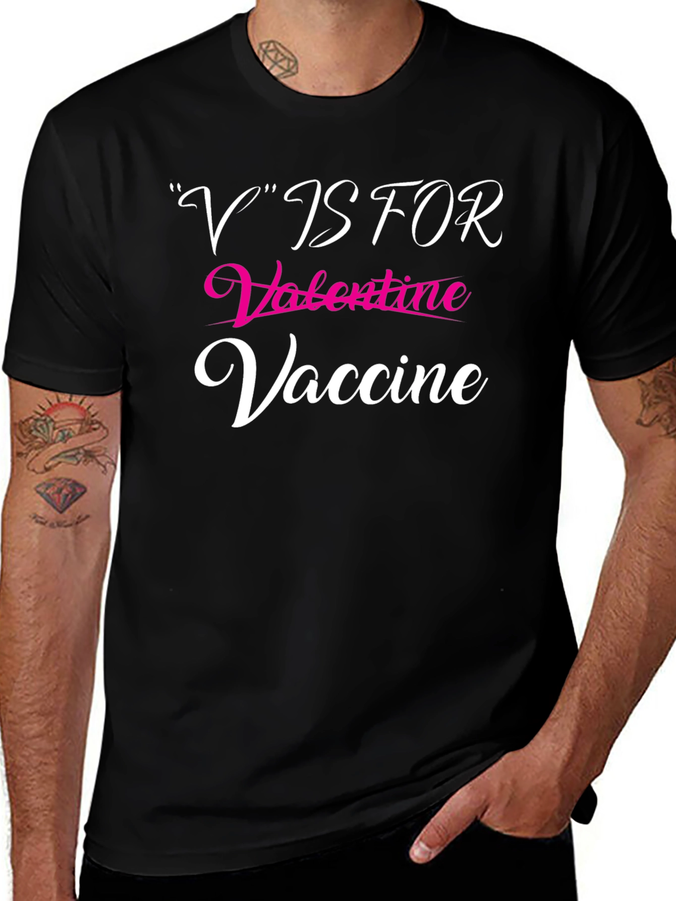 V is for Valentine Vaccine T-Shirt