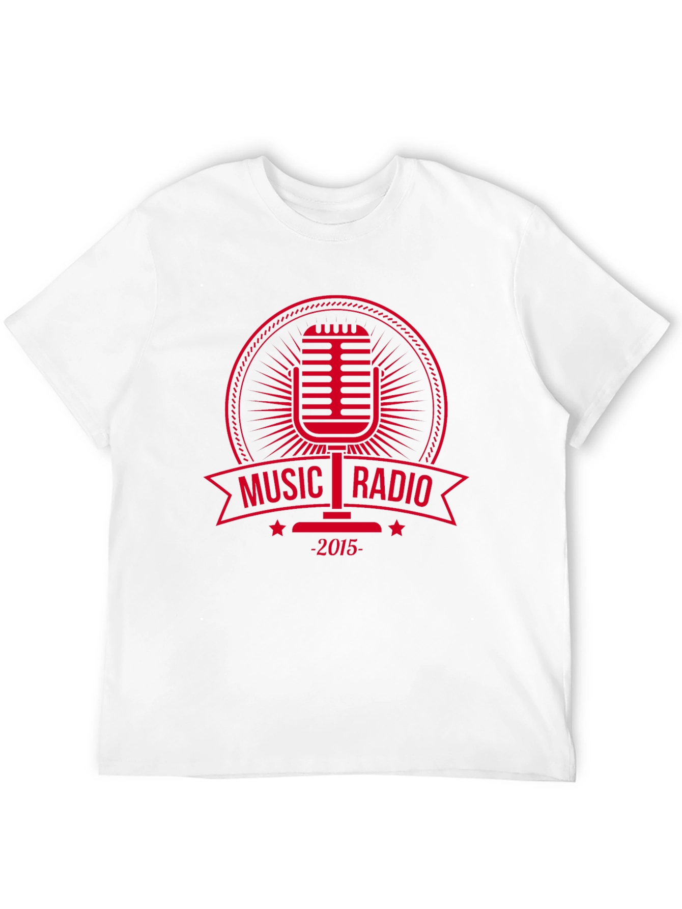 Music Radio Microphone Graphic T-Shirt