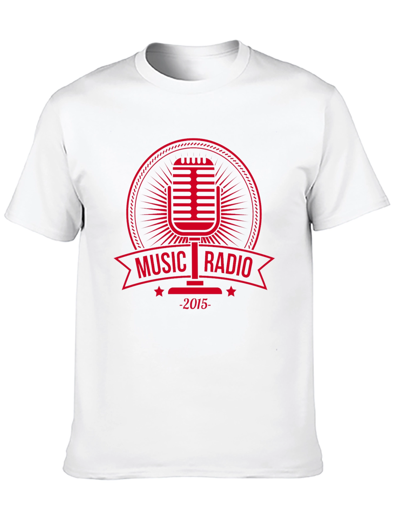 Music Radio Microphone Graphic T-Shirt