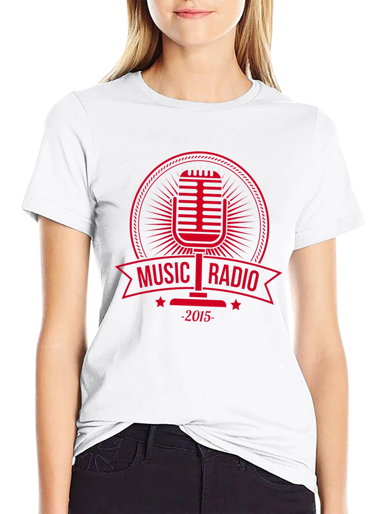 Music Radio Microphone Graphic T-Shirt