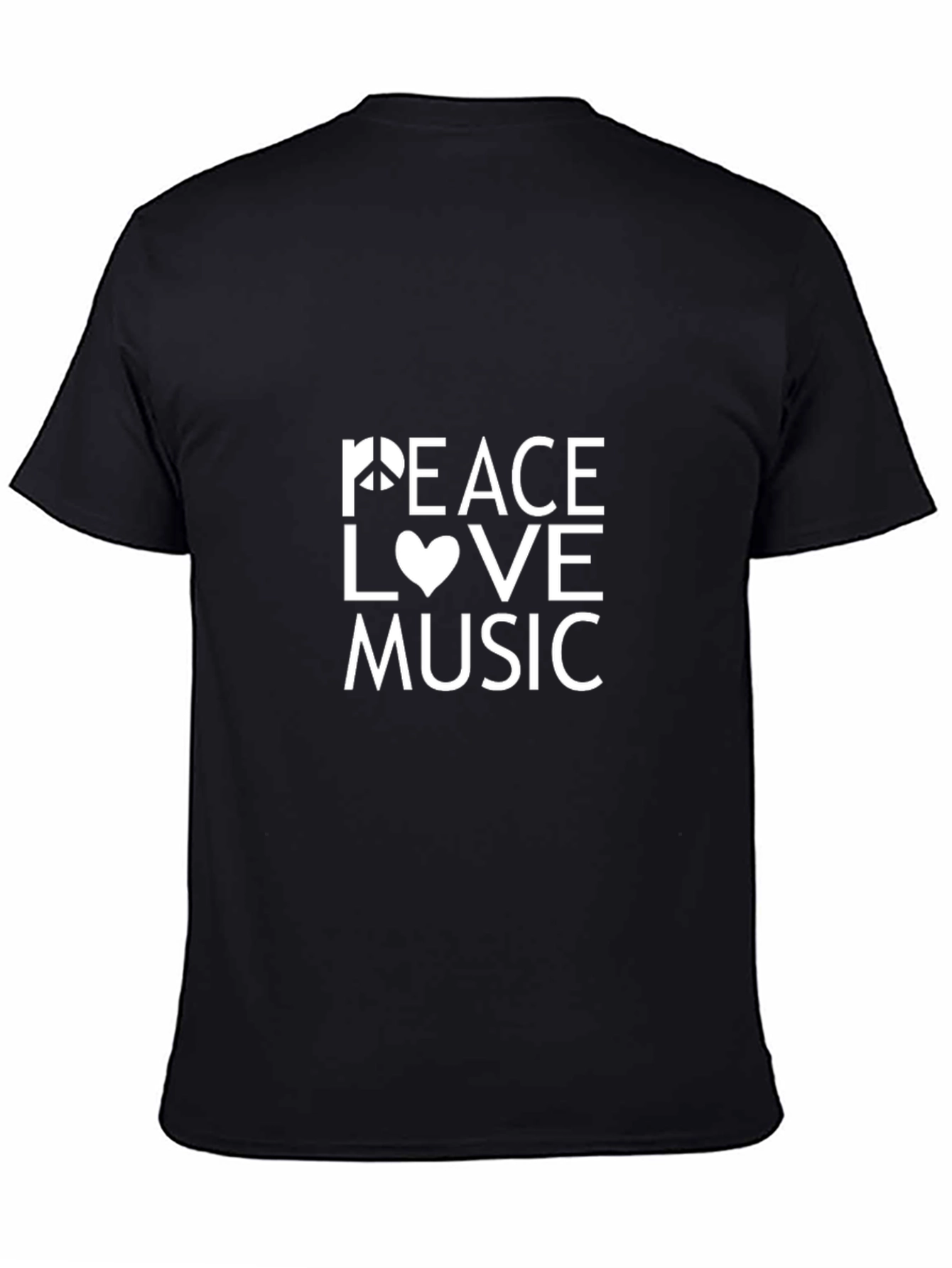 Peace Love Music Graphic T-Shirt