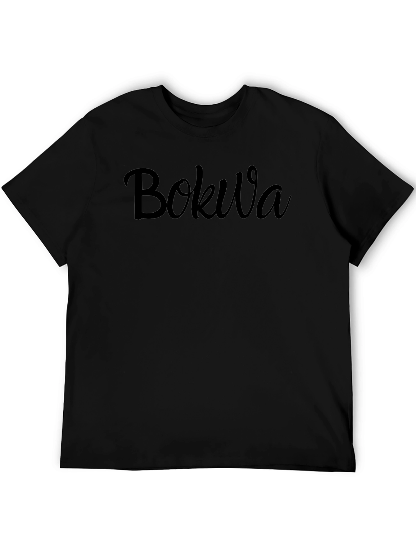 Bokwa Black Tee - Modern Style