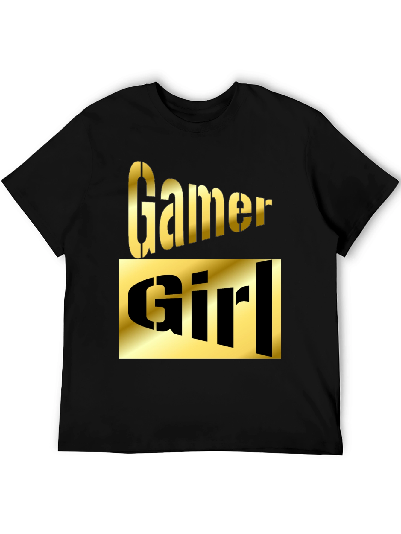 Gamer Girl Graphic T-Shirt - Black
