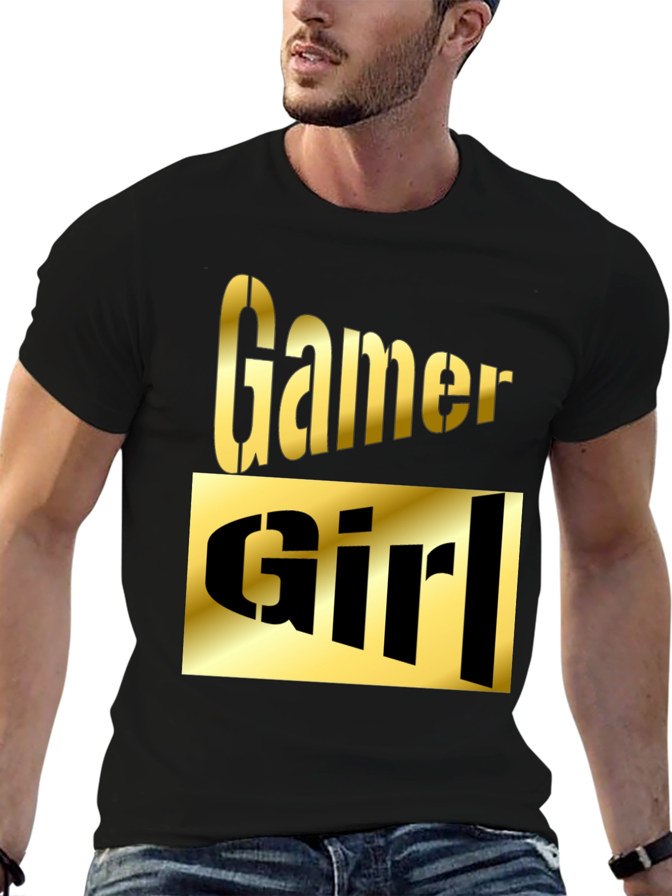 Gamer Girl Graphic T-Shirt - Black