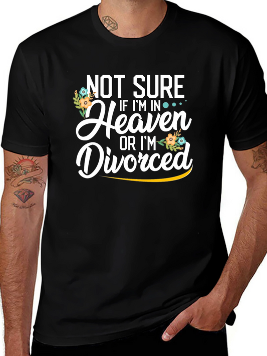 Heaven or Divorced Graphic Tee - Funny Unisex T-Shirt