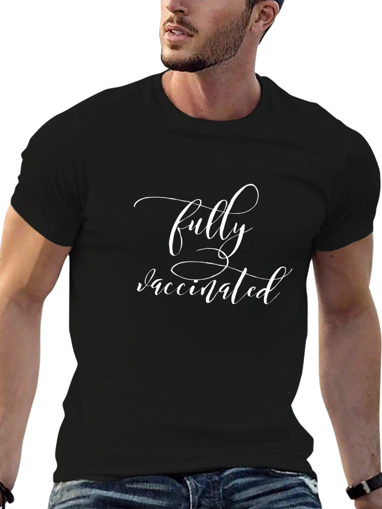 Fully Vaccinated Black T-Shirt