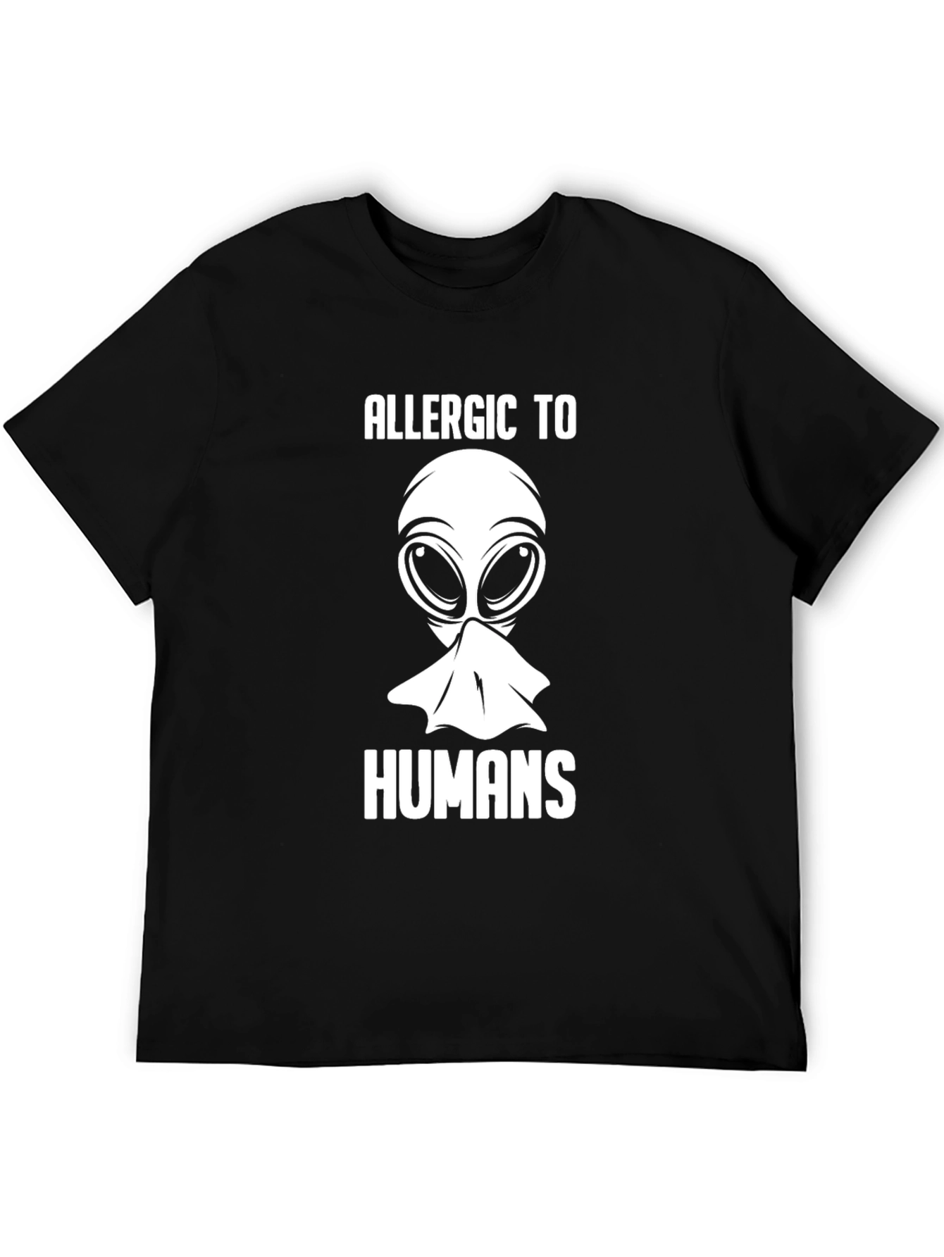 Allergic to Humans Alien T-Shirt