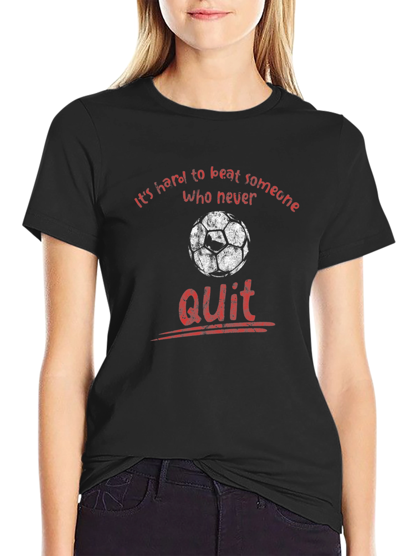 Never Quit Soccer T-Shirt
