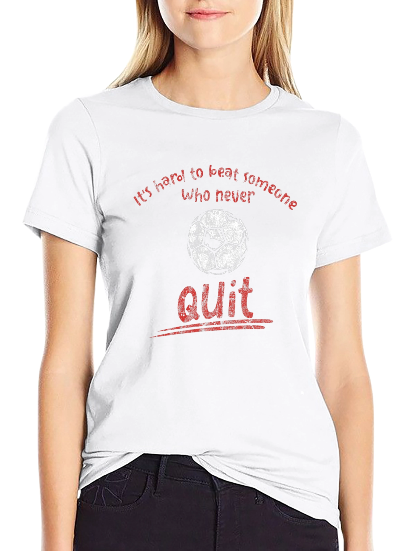 Never Quit Soccer T-Shirt