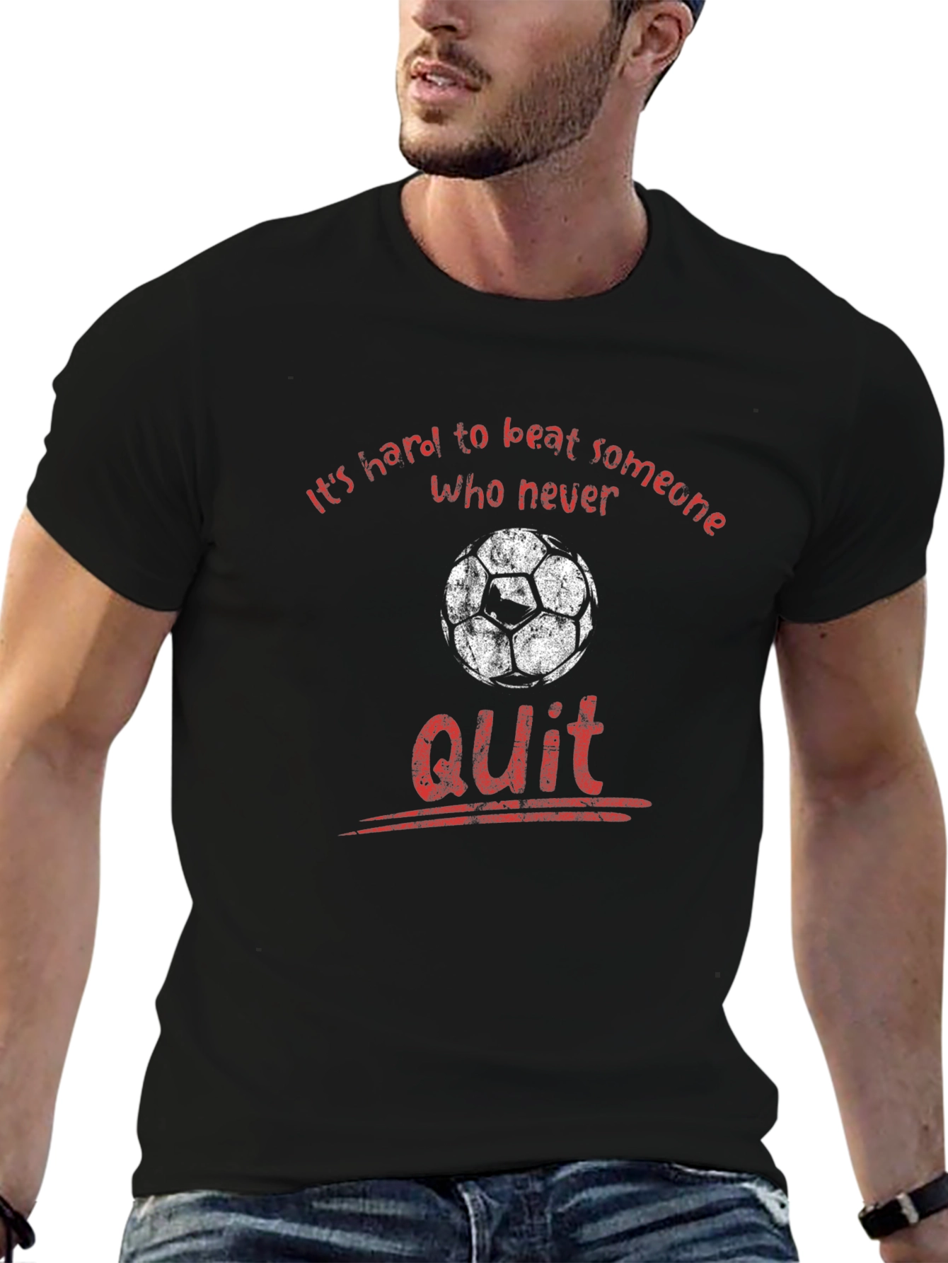 Never Quit Soccer T-Shirt