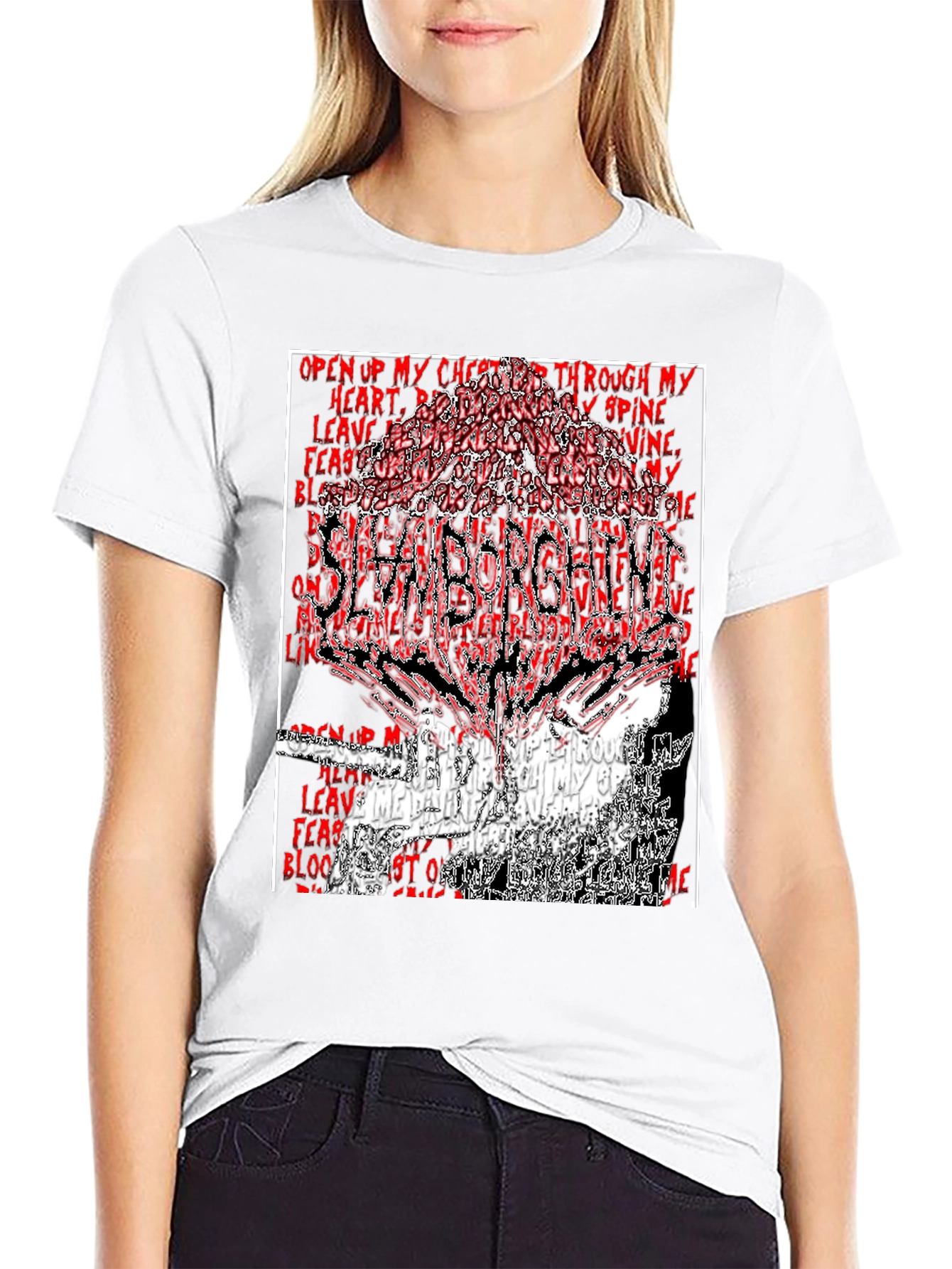SlamBorgini Graphic Print Black T-Shirt