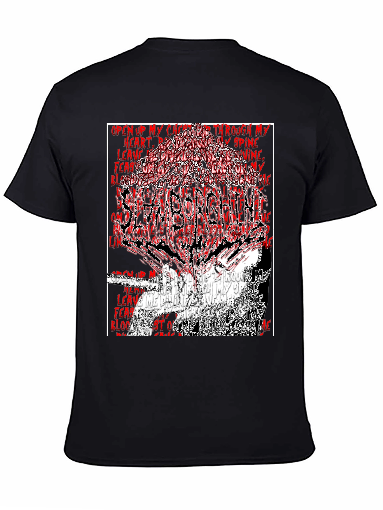 SlamBorgini Graphic Print Black T-Shirt