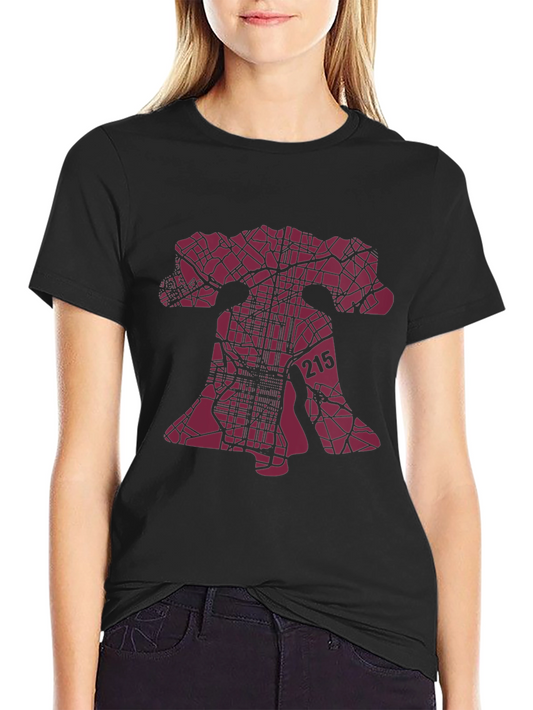 Philadelphia Liberty Bell T-Shirt - 215 Area Code Tee