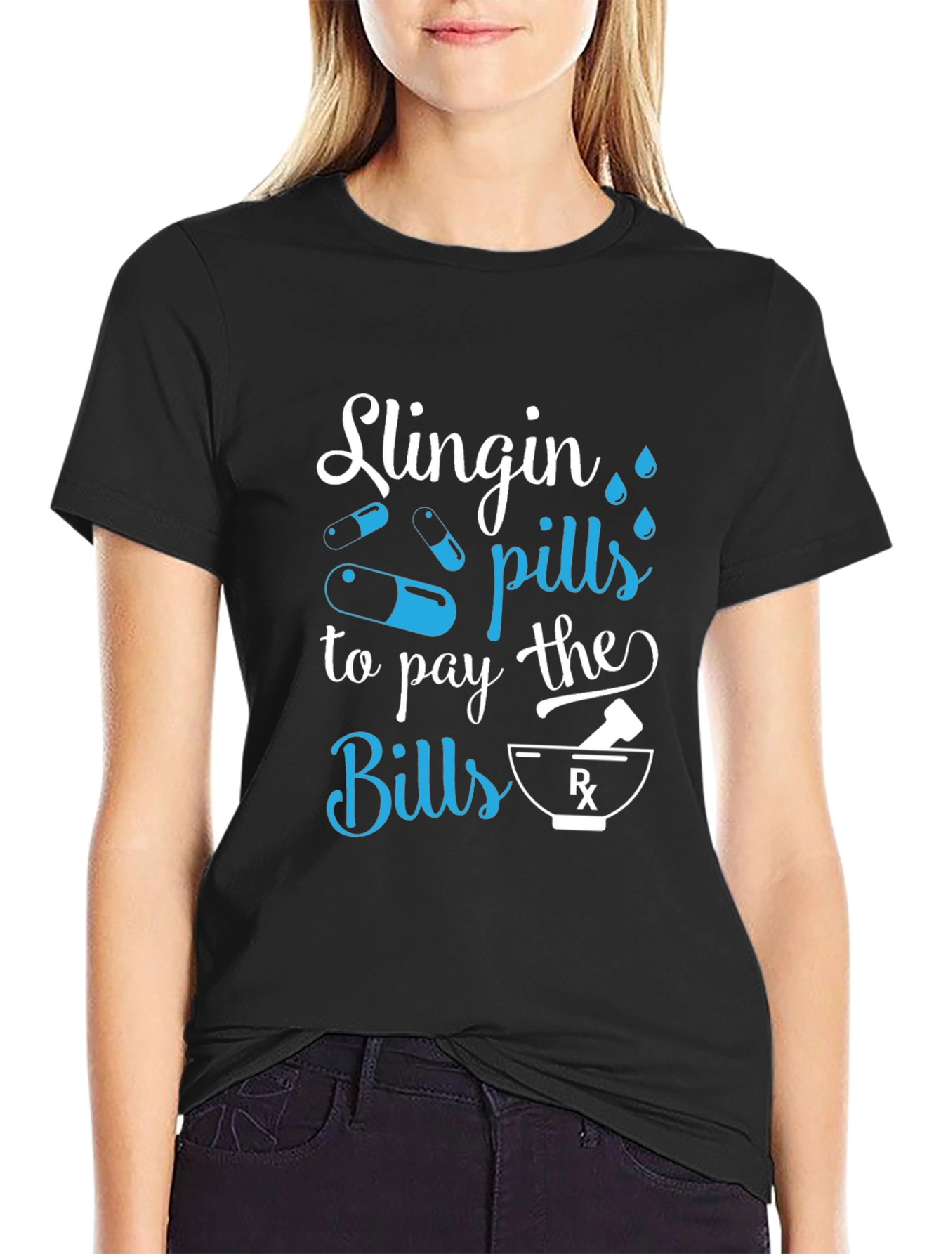 Slingin Pills Graphic Tee - Pharmacy Humor T-Shirt