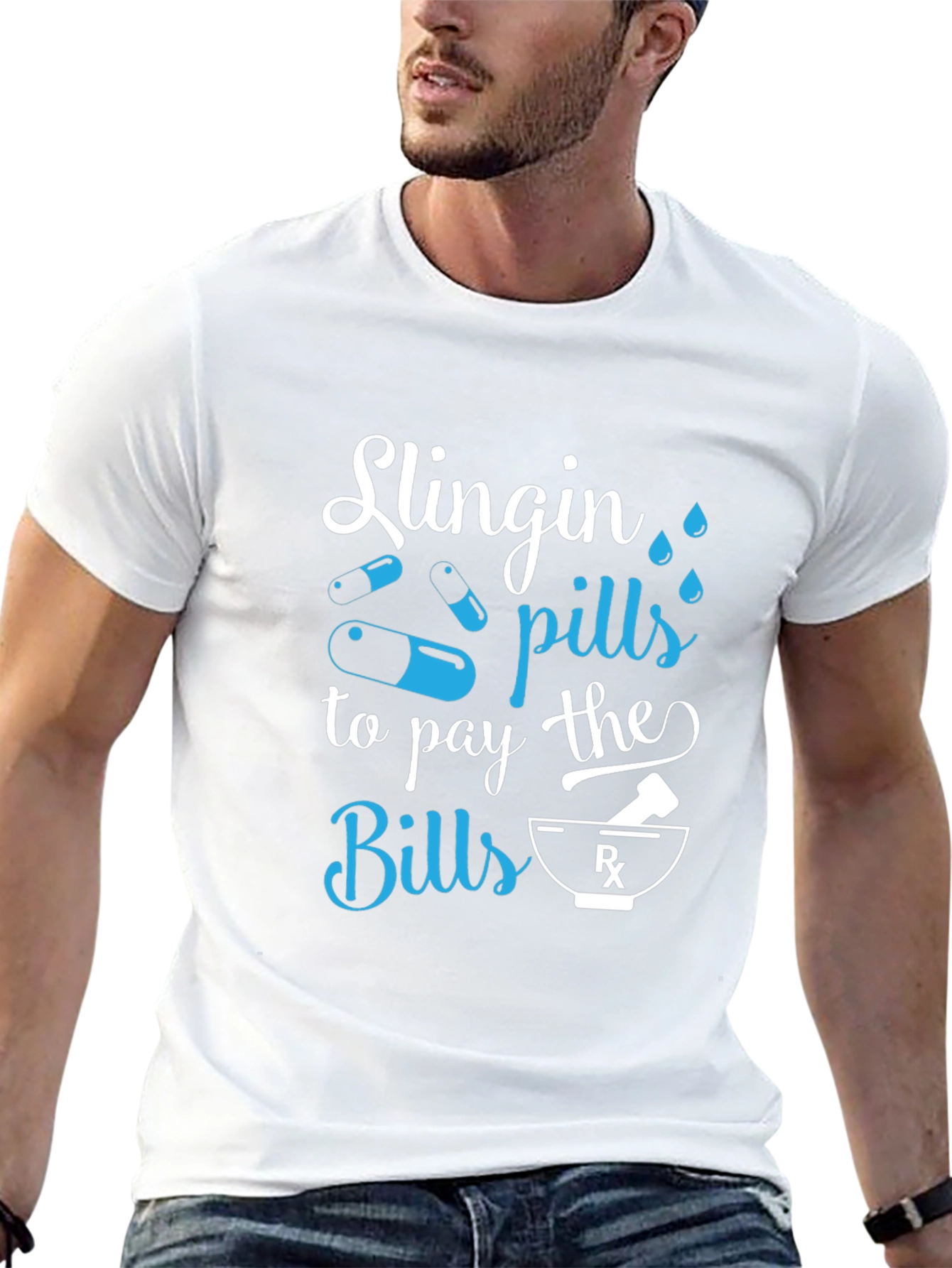 Slingin Pills Graphic Tee - Pharmacy Humor T-Shirt