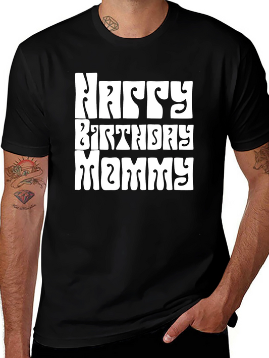 Happy Birthday Mommy T-Shirt - Groovy Retro Style
