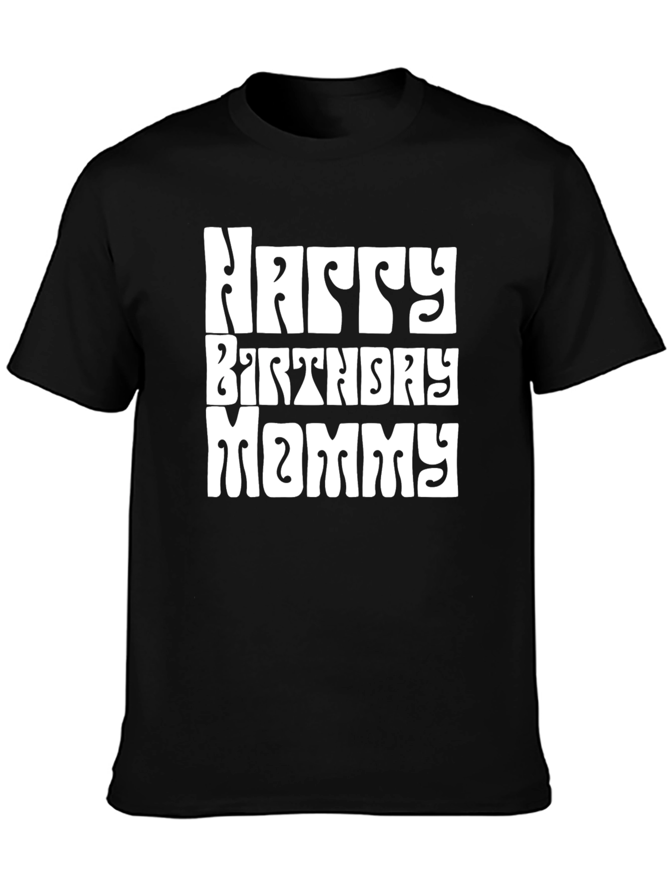 Happy Birthday Mommy T-Shirt - Groovy Retro Style