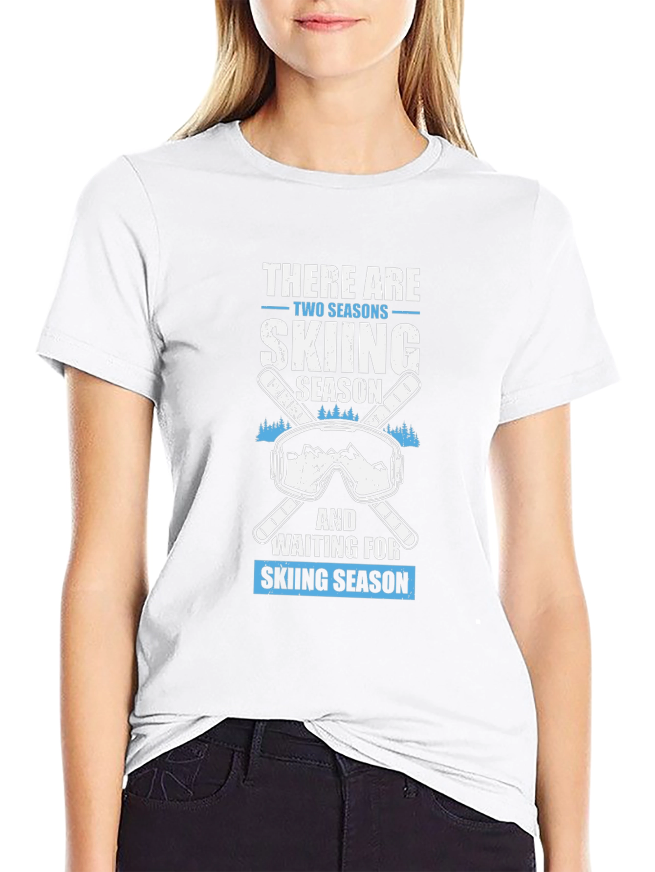 Skiing Season Graphic Tee | Mountain Lovers T-Shirt