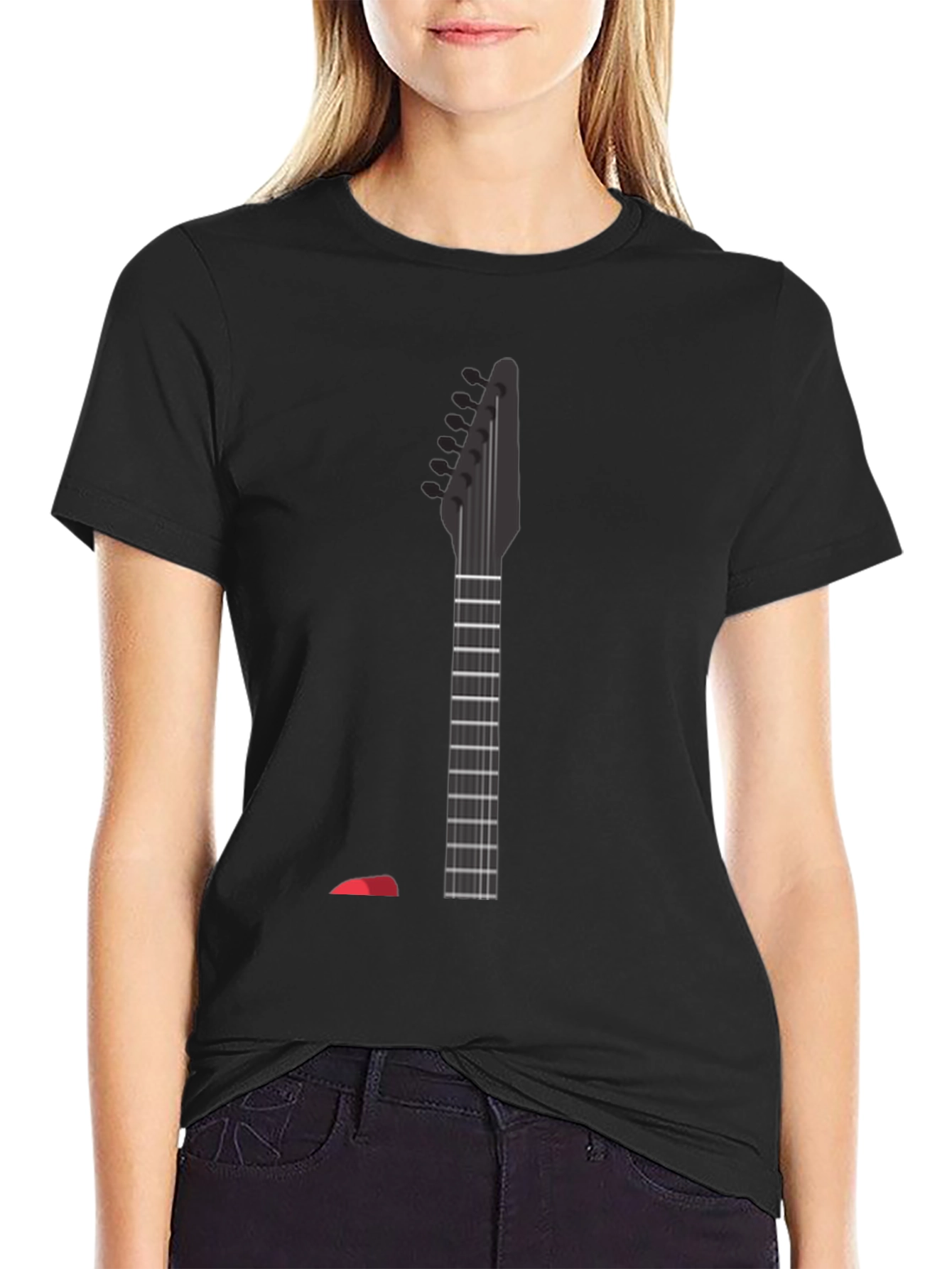 Guitar Neck Graphic Tee - Rock On!