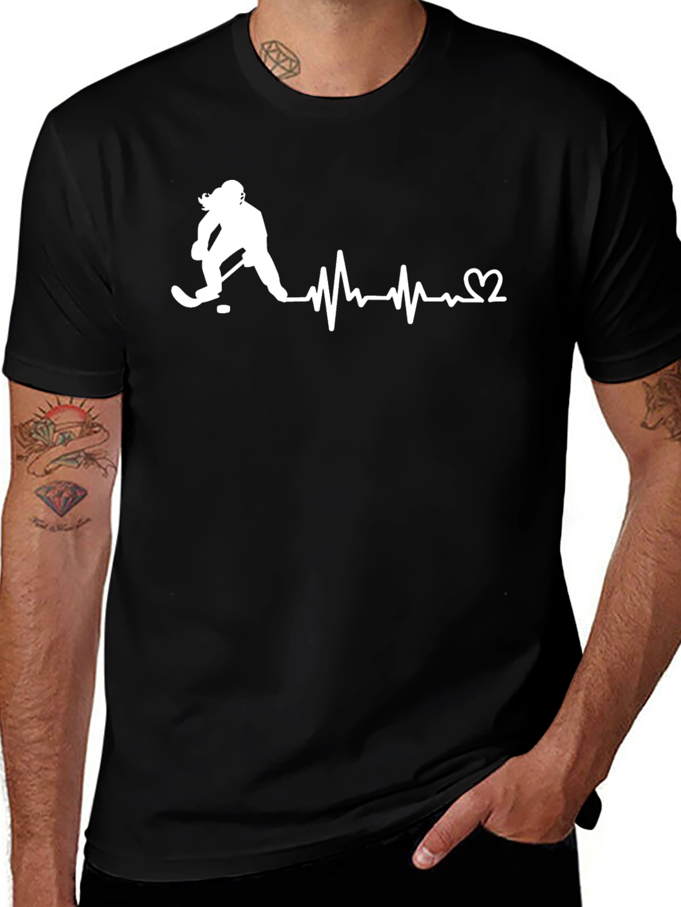 Hockey Heartbeat T-Shirt - Love for the Game!