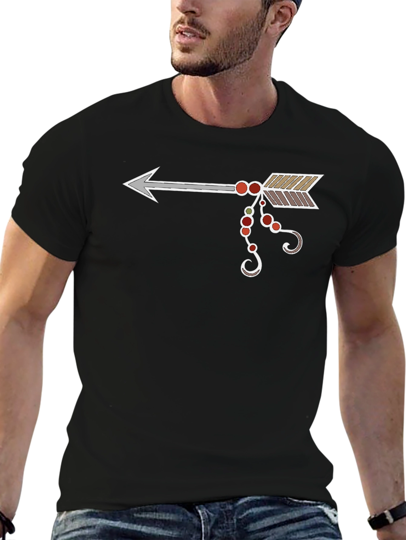 Arrow Graphic Tee - Unique Design Casual Style