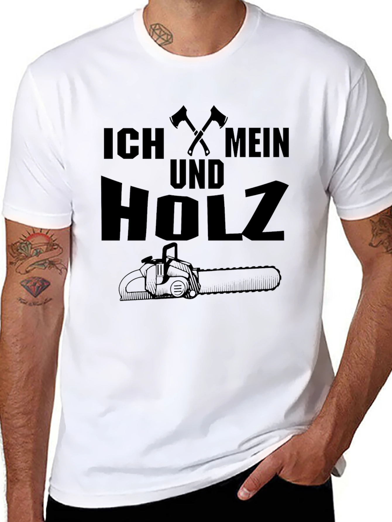 Ich Mein Und Holz Lumberjack T-Shirt