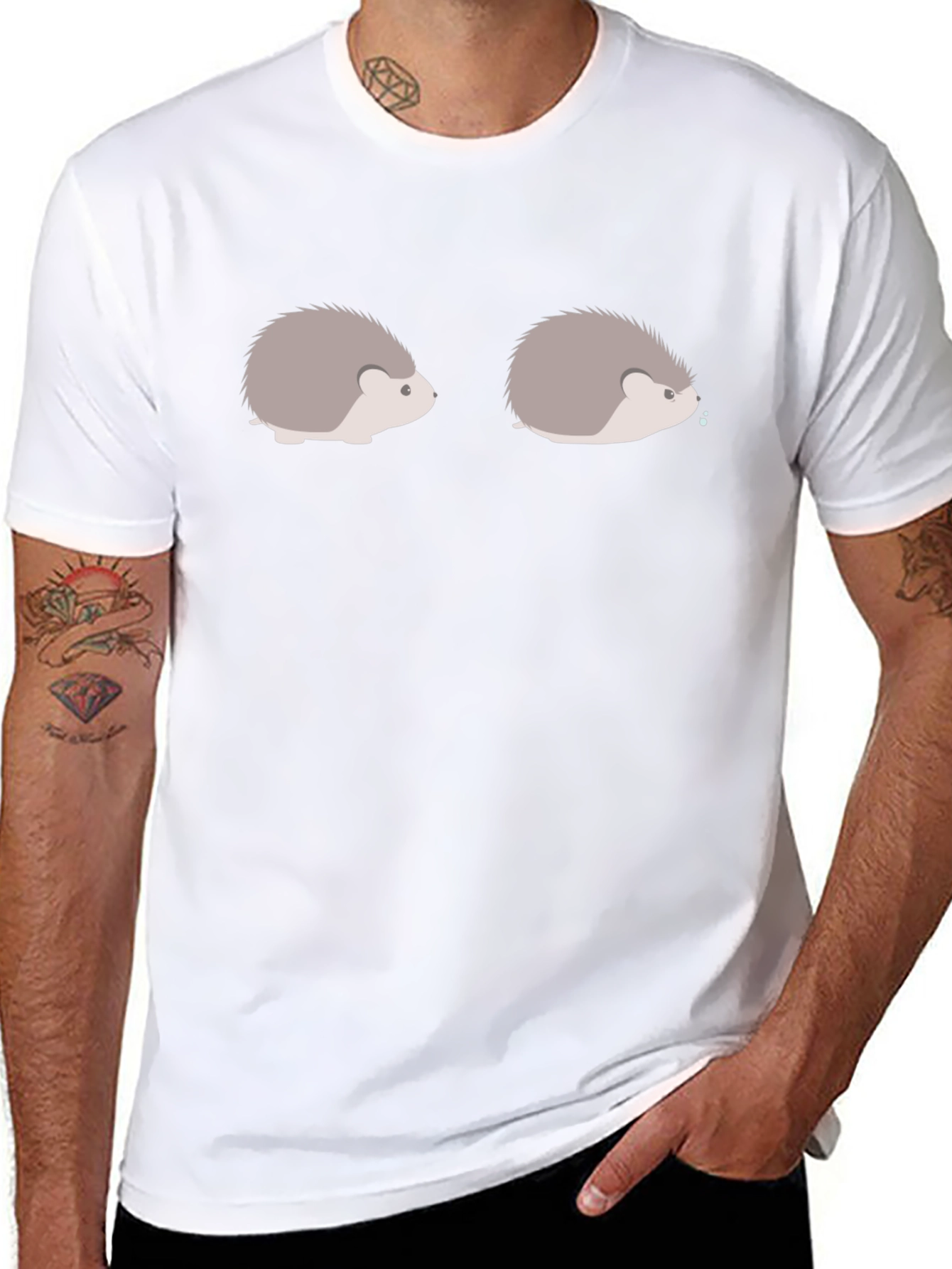 Hedgehog Graphic Tee - Cute & Comfy
