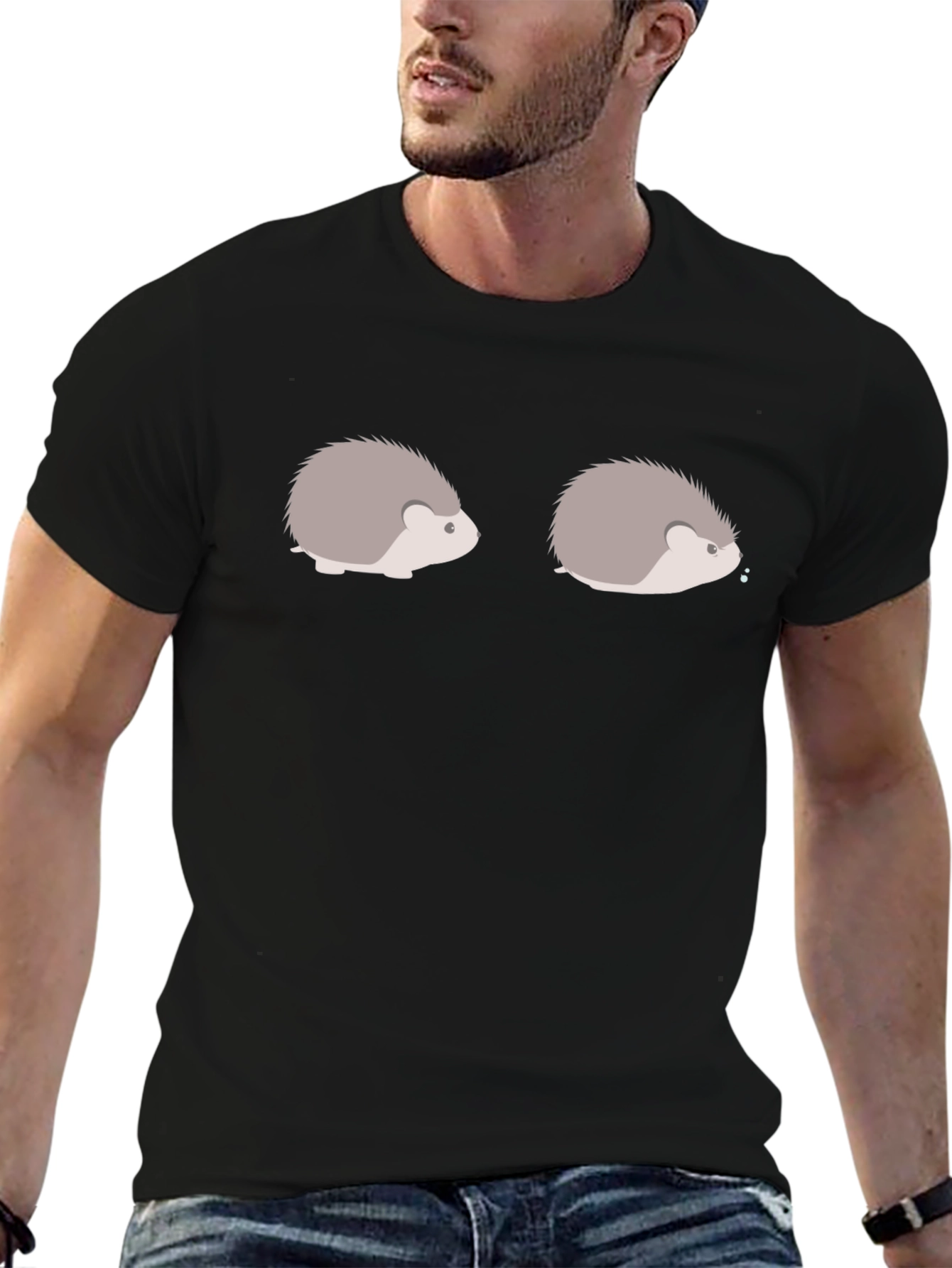 Hedgehog Graphic Tee - Cute & Comfy