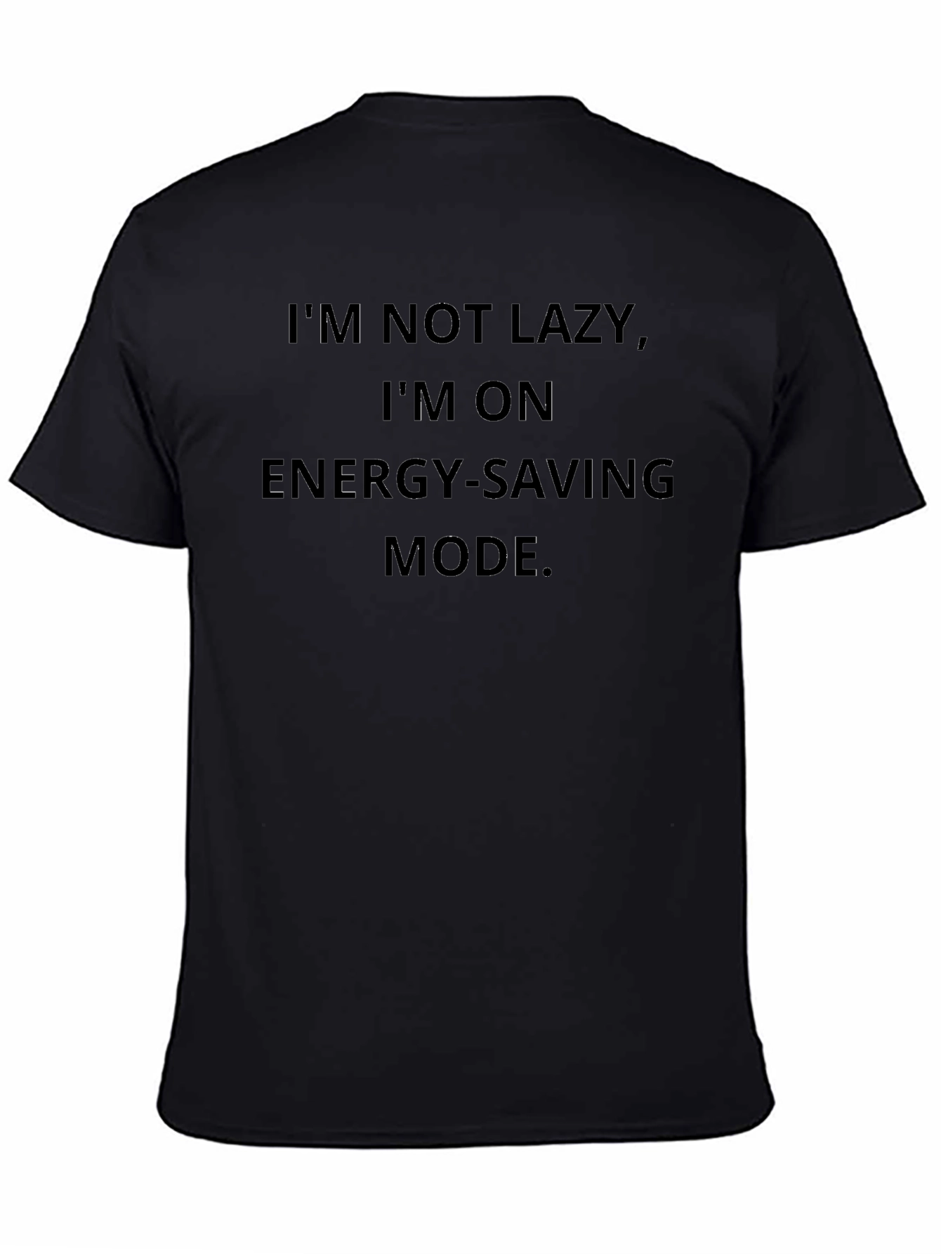 Energy Saving Mode Black T-Shirt