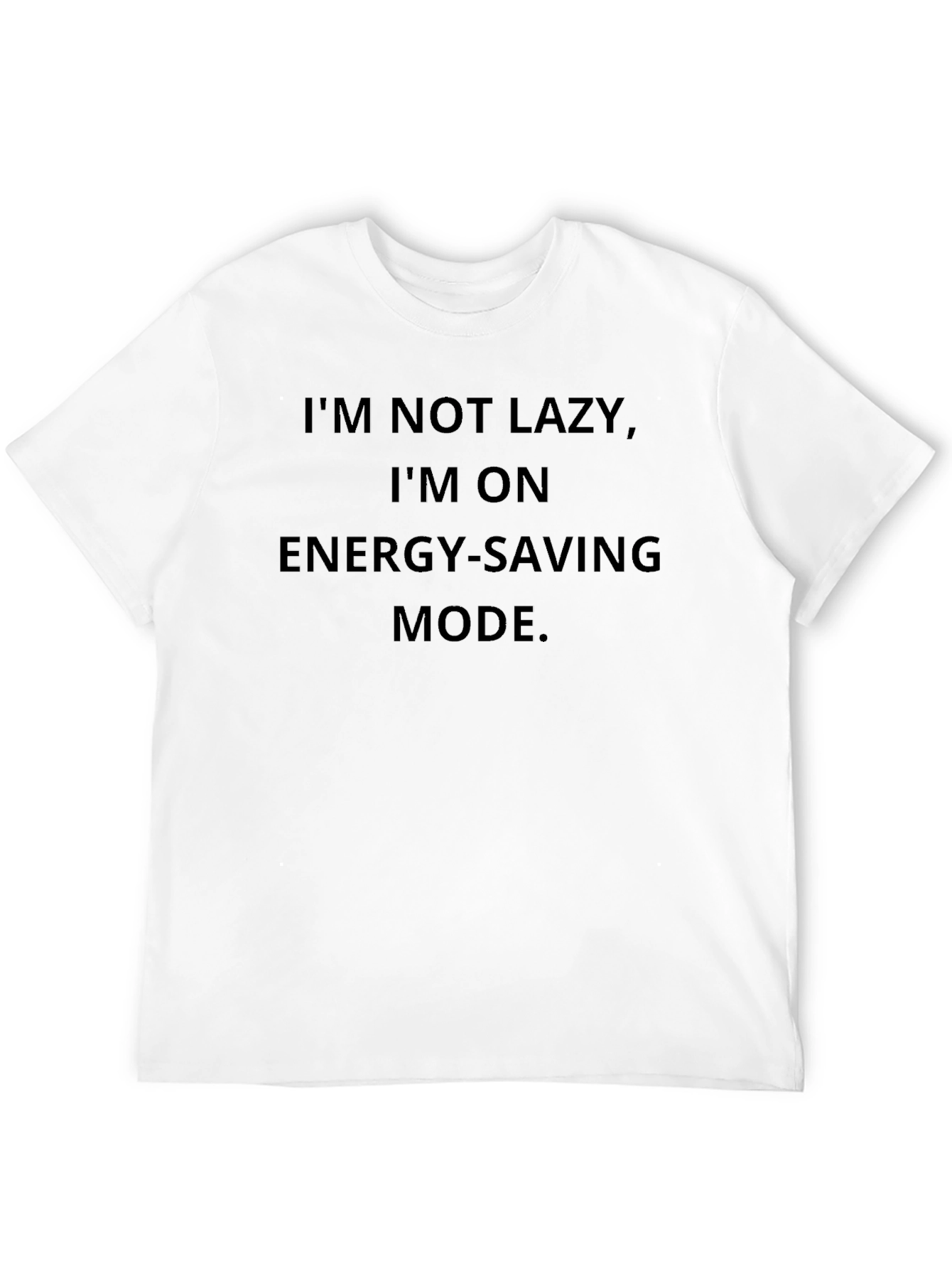 Energy Saving Mode Black T-Shirt