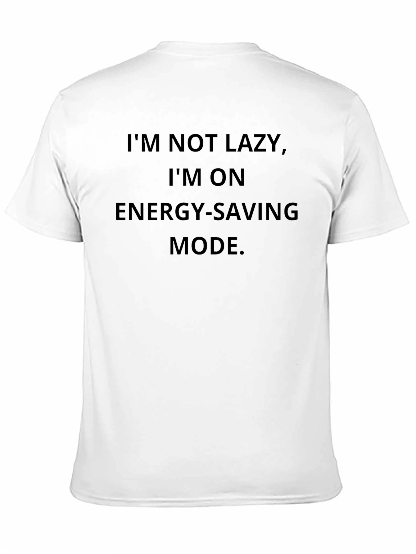 Energy Saving Mode Black T-Shirt