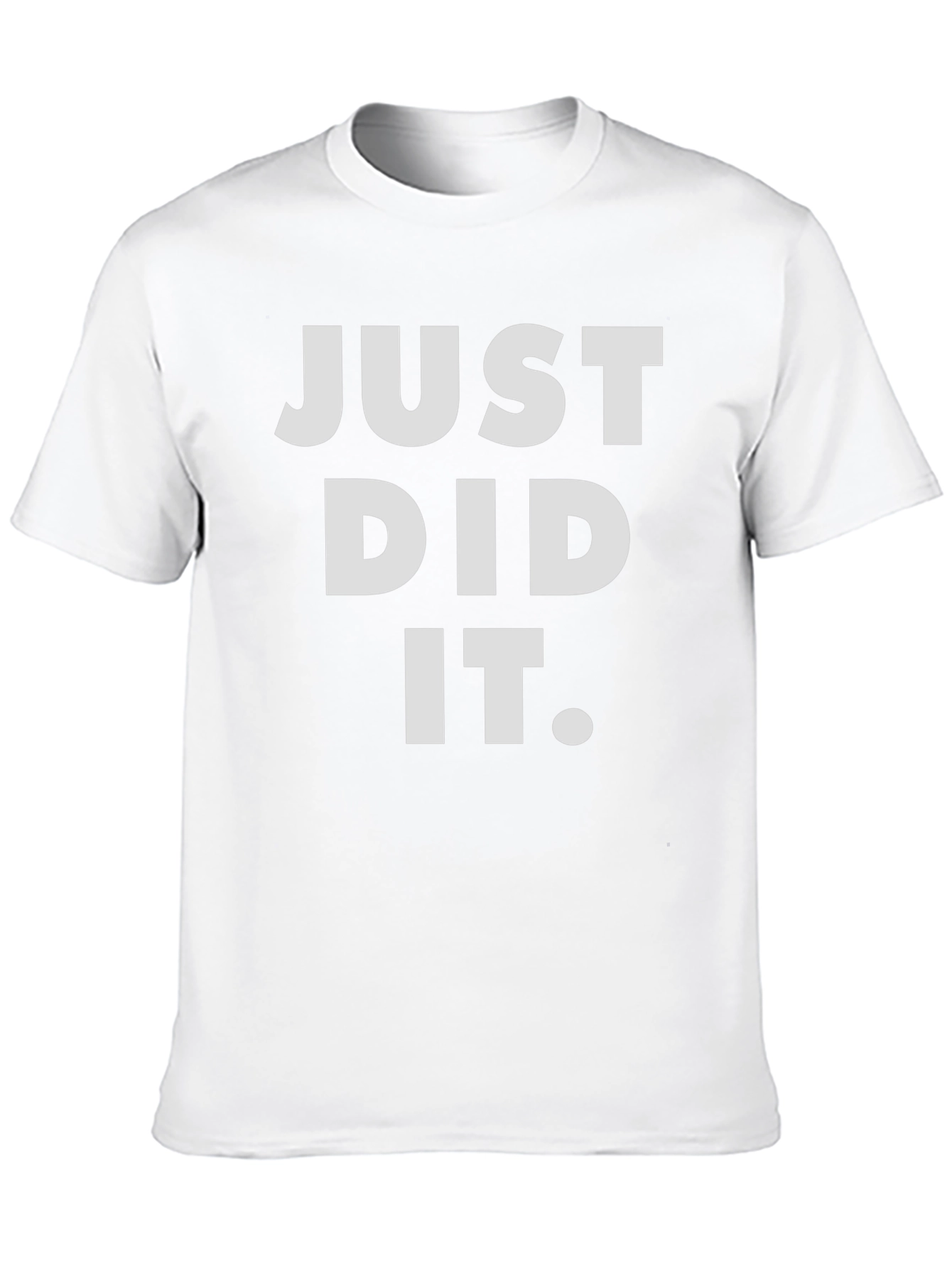 Just Did It Graphic Tee - Black Casual T-Shirt