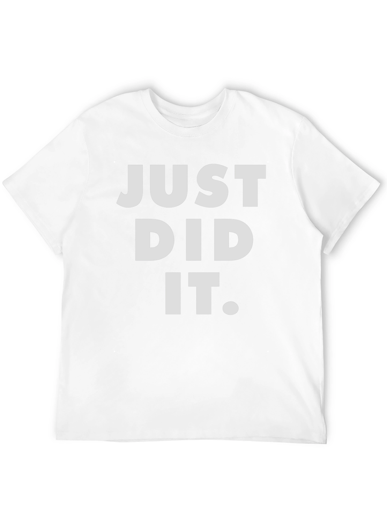 Just Did It Graphic Tee - Black Casual T-Shirt