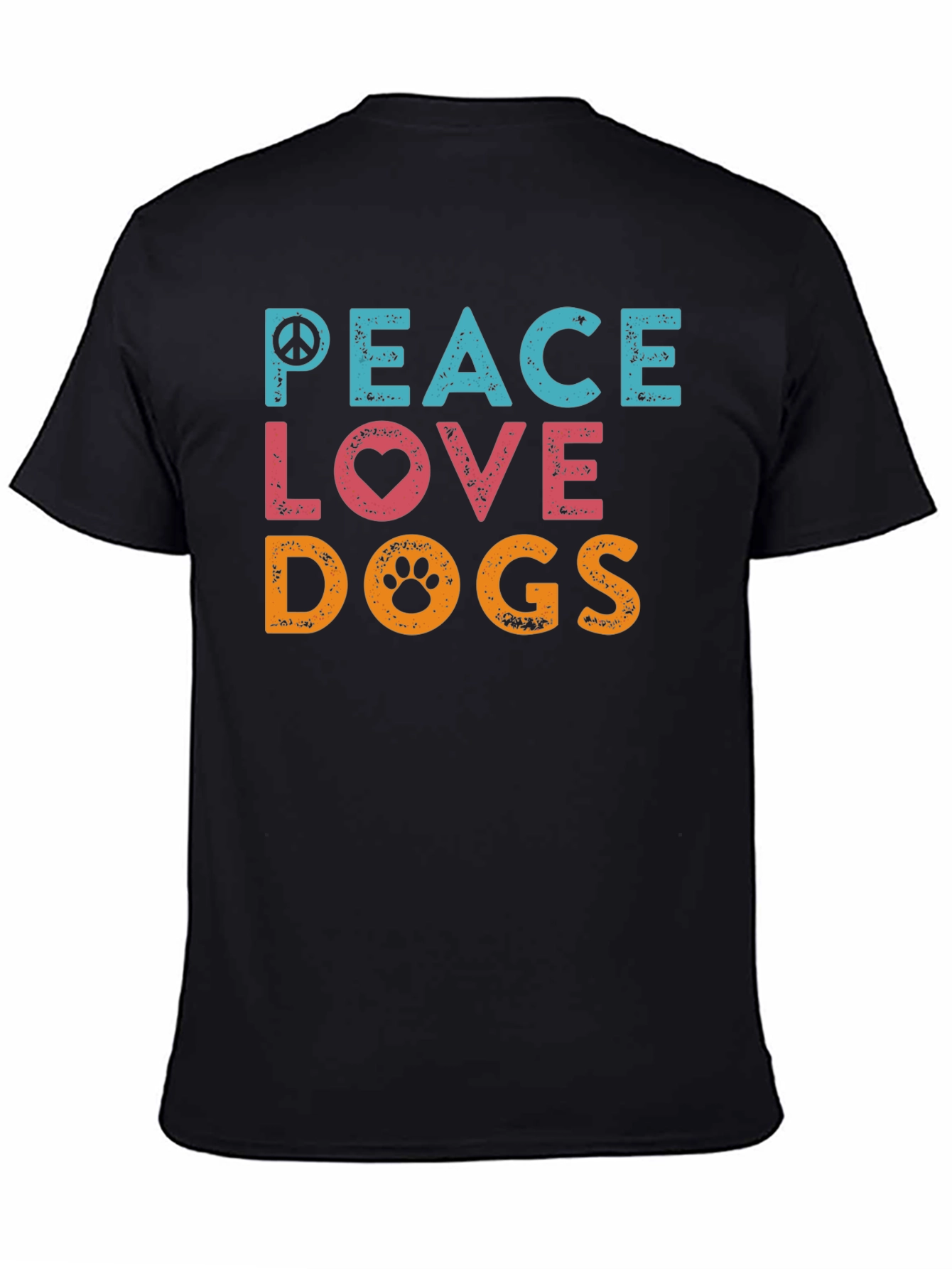 Peace Love Dogs Graphic T-Shirt