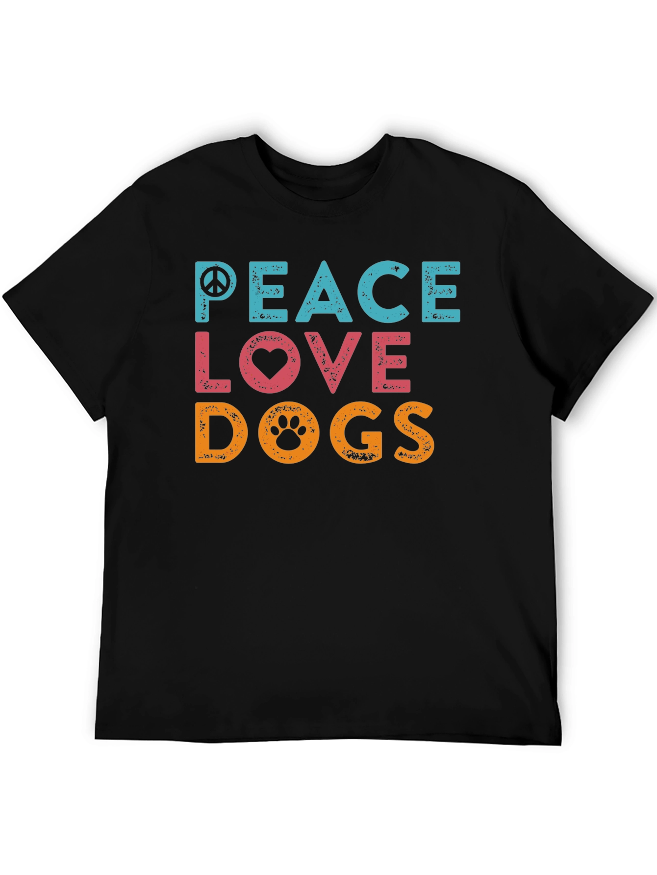 Peace Love Dogs Graphic T-Shirt