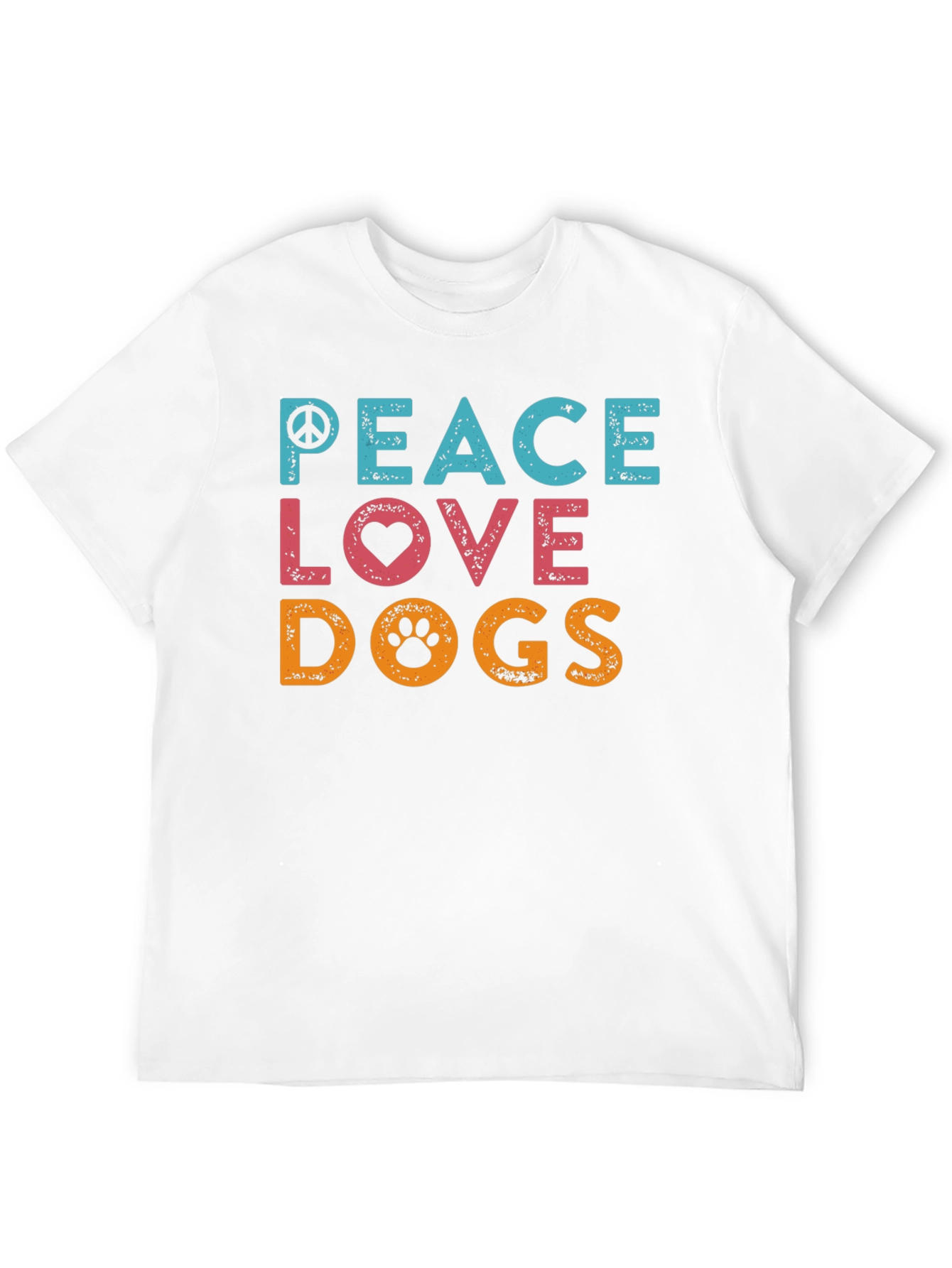 Peace Love Dogs Graphic T-Shirt
