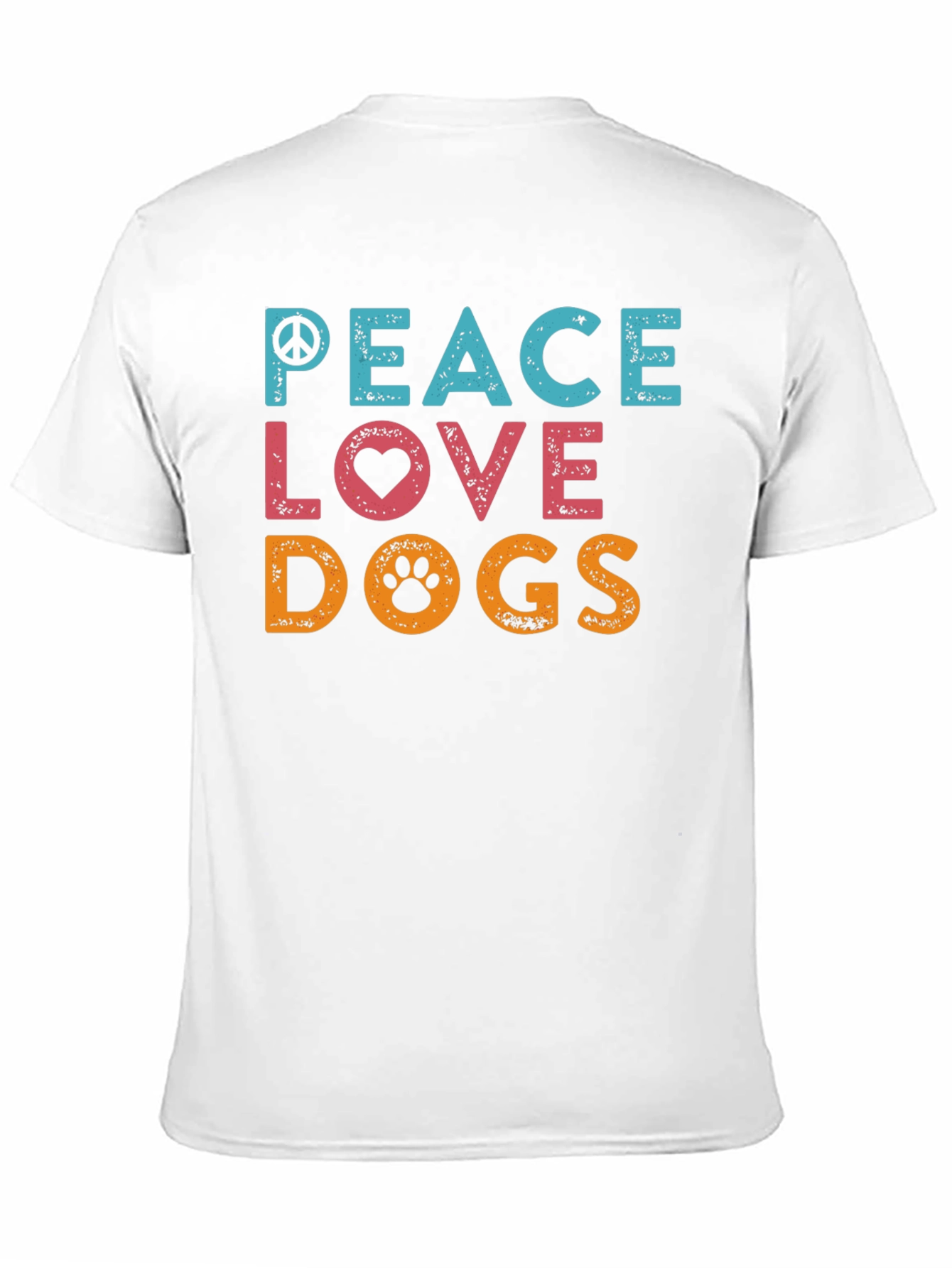 Peace Love Dogs Graphic T-Shirt
