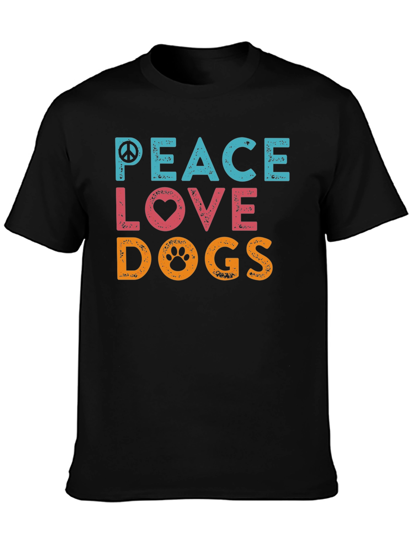 Peace Love Dogs Graphic T-Shirt