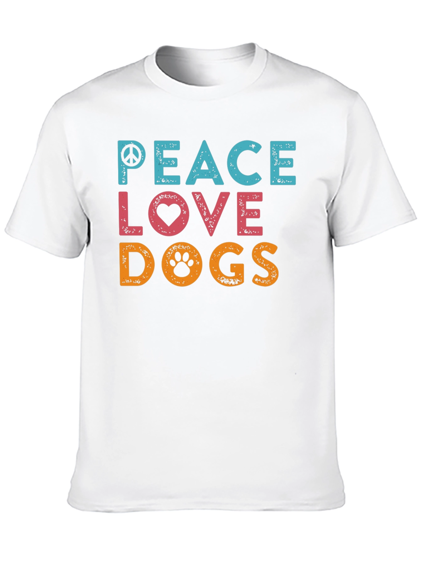 Peace Love Dogs Graphic T-Shirt