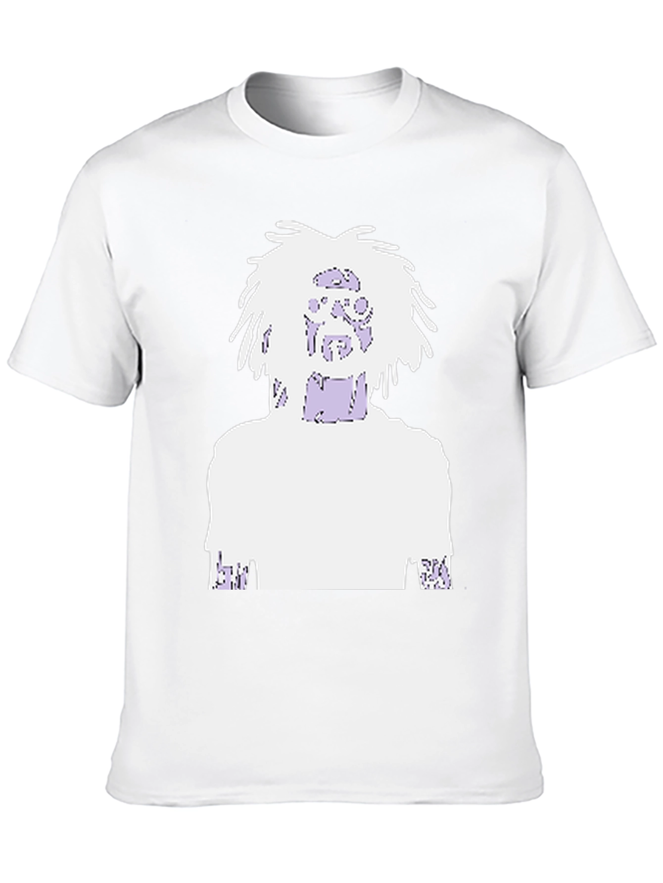 Graphic Print Tee - Black Cotton Blend