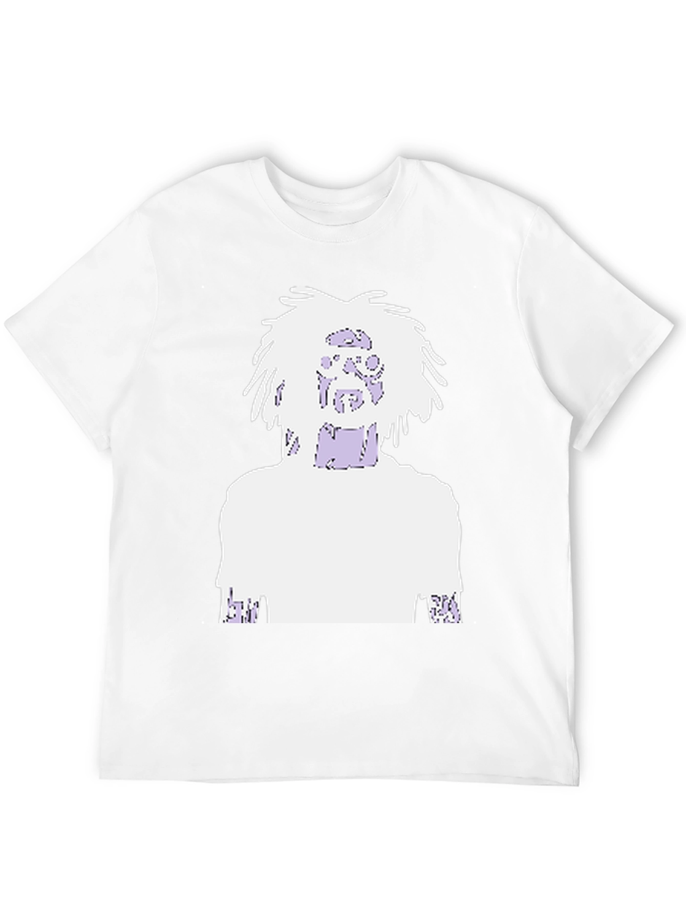 Graphic Print Tee - Black Cotton Blend