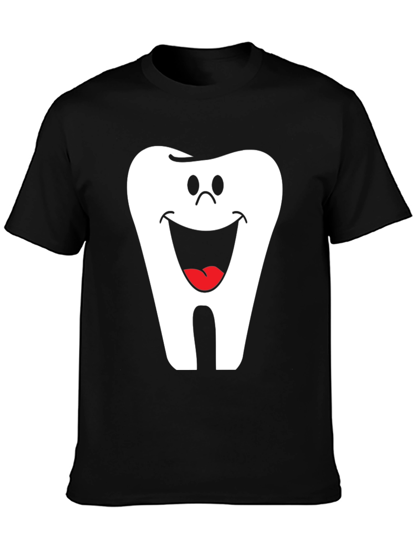 Smiling Tooth Graphic T-Shirt - Dentist Humor Tee