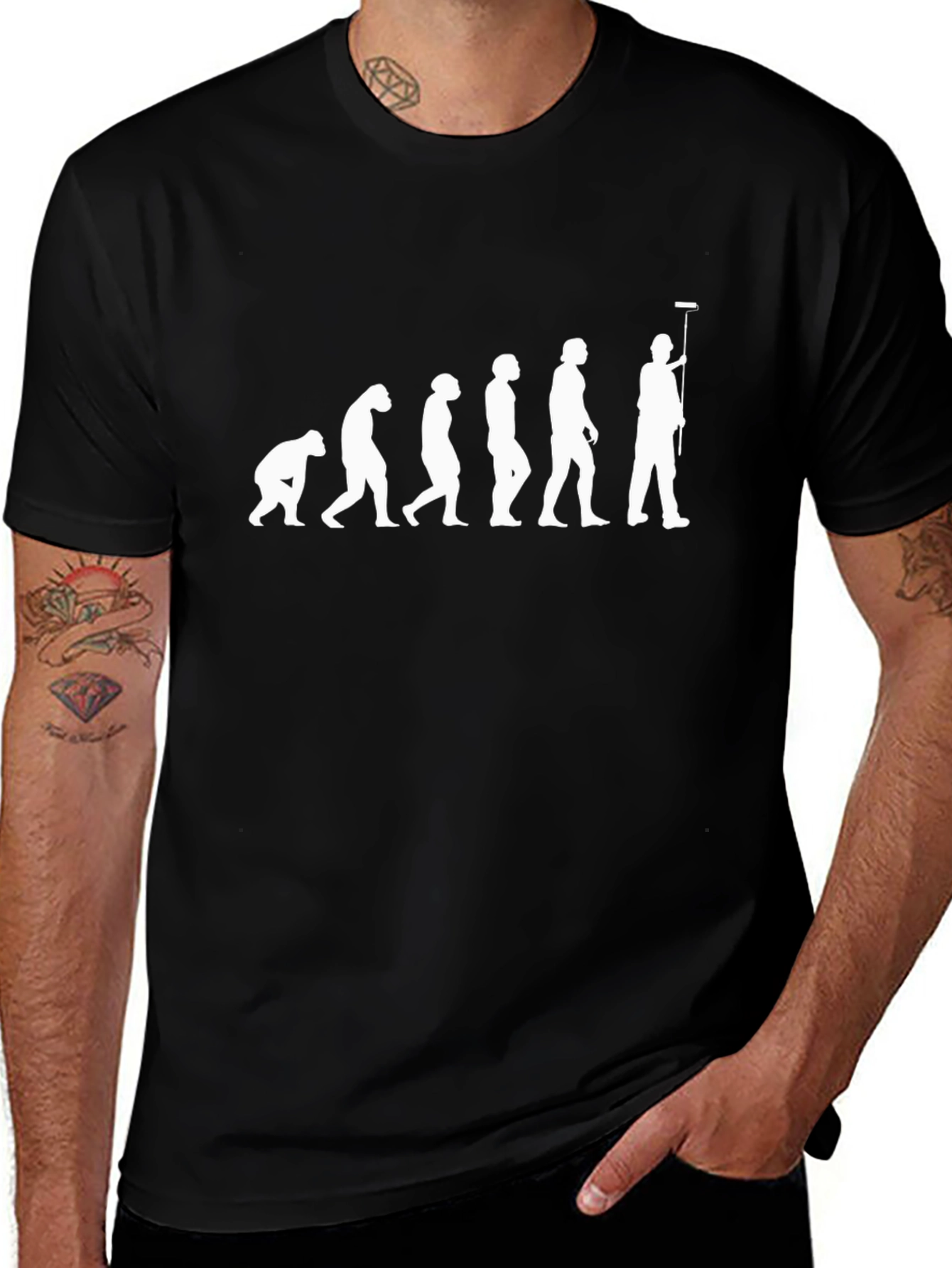 Evolution of a Painter T-Shirt - Black