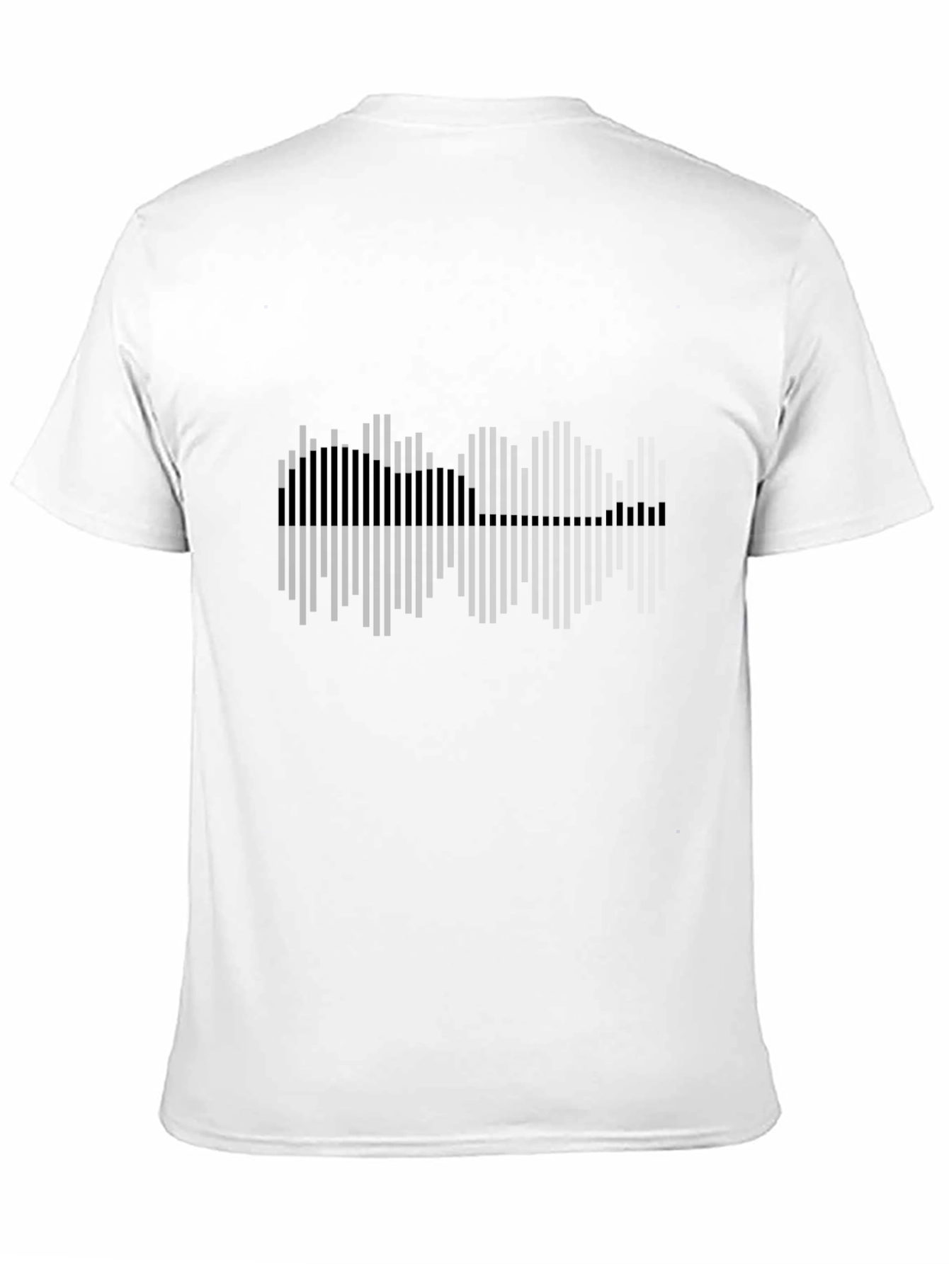 Black Graphic Tee: Soundwave Guitar Design